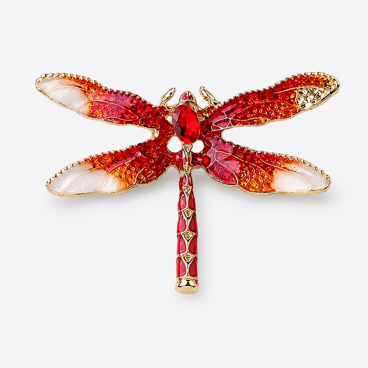 Nature-Inspired Dragonfly Brooch Pin for Coats: A3