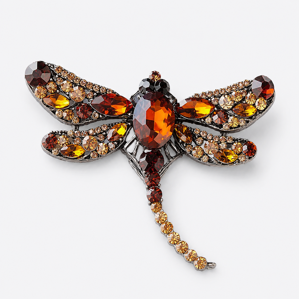 Nature-Inspired Dragonfly Brooch Pin for Coats: A3