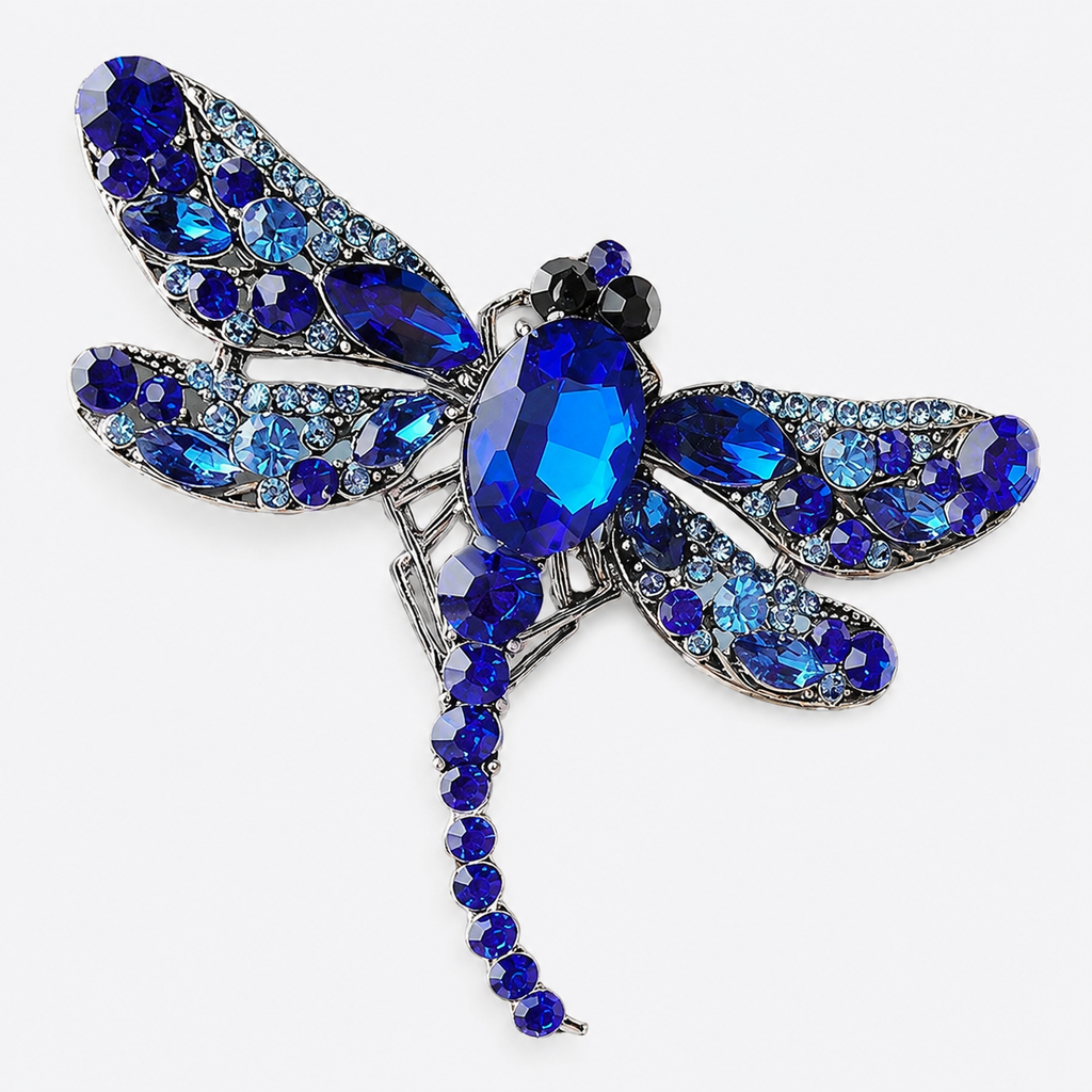 Nature-Inspired Dragonfly Brooch Pin for Coats: A3