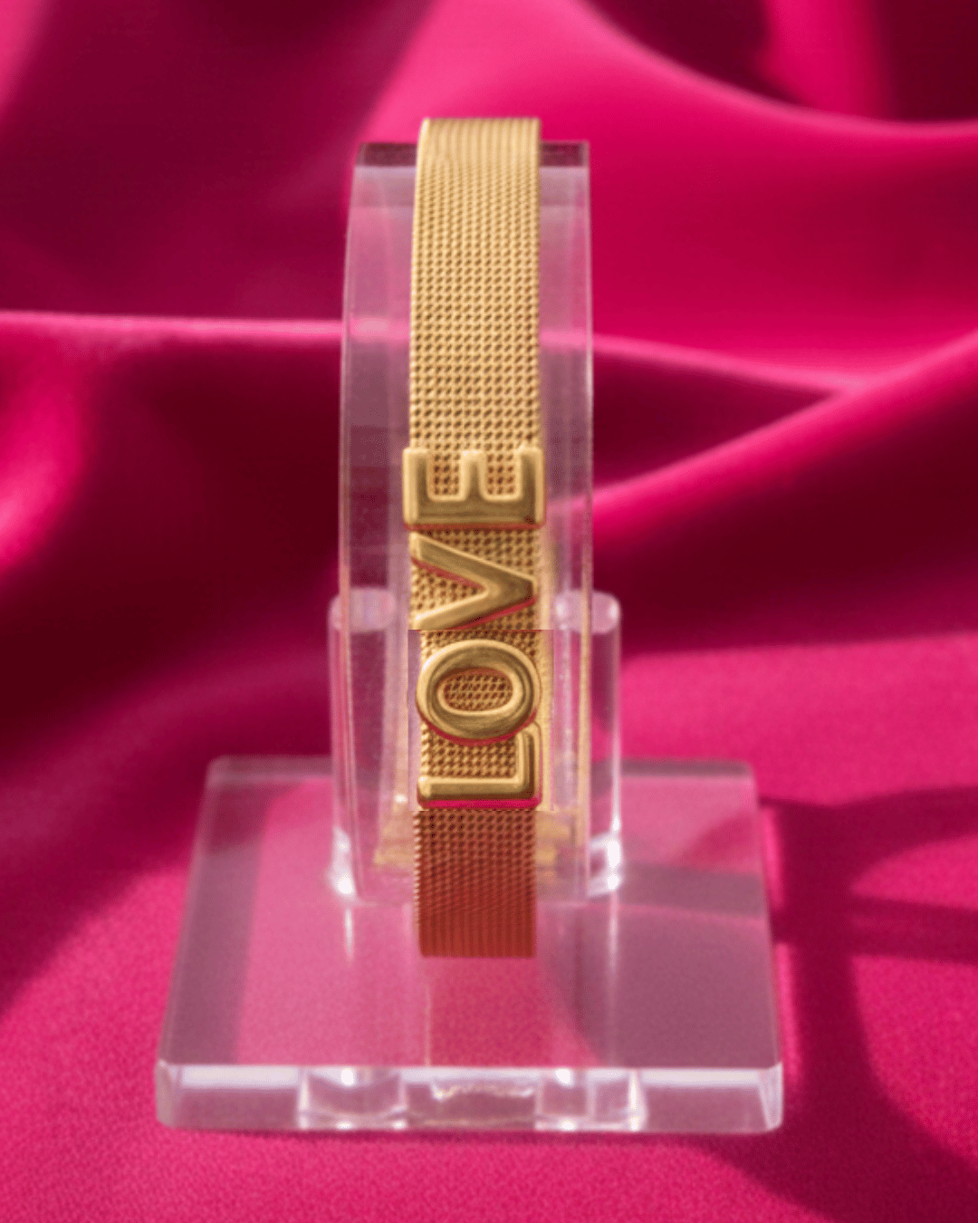 LOVE Lettered Gold Bracelet