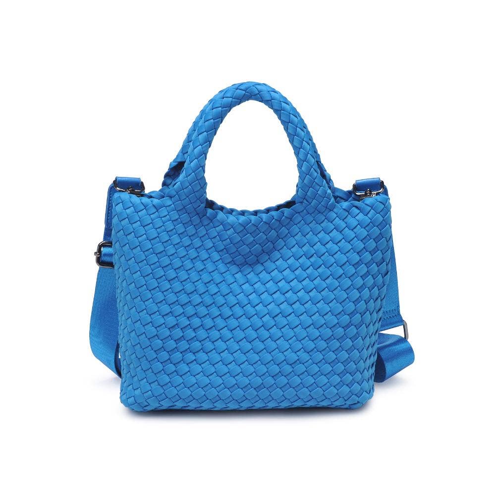 Sky's The Limit Small Woven Neoprene Crossbody: Ocean