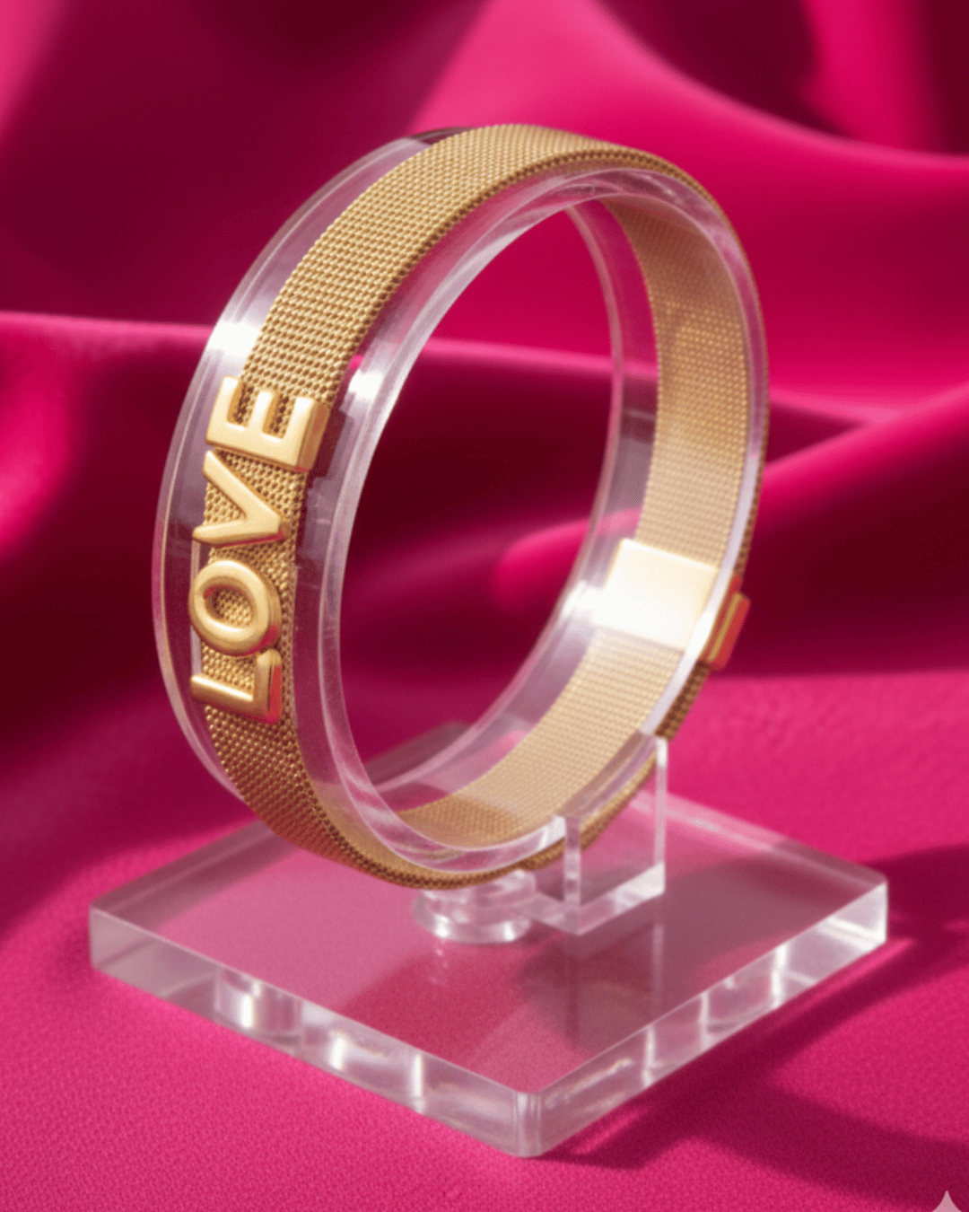 LOVE Lettered Gold Bracelet