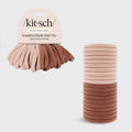 Eco-friendly nylon elastics 20pc blush set made from 100% recycled nylon for all hair types