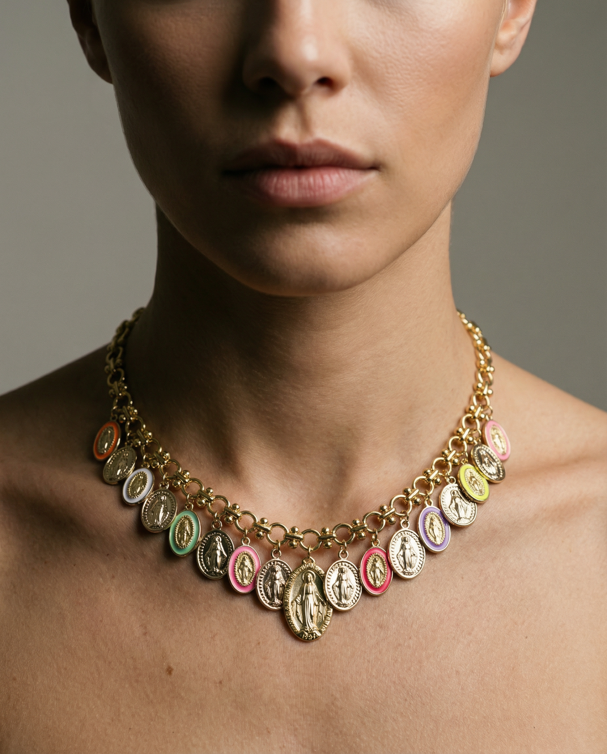 Miraculous Medal Royal Elegant Necklace