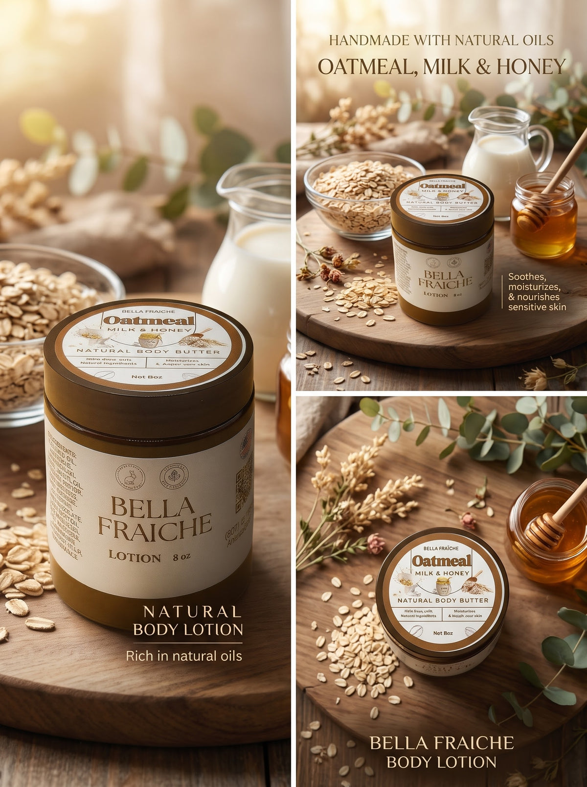 Bella Fraiche Handmade Body Lotion (8 oz)