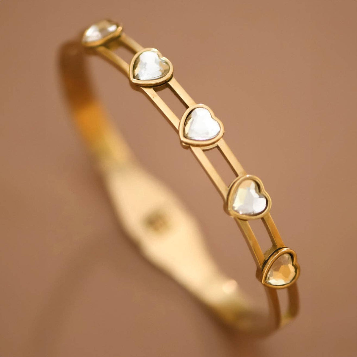 18K Gold Plated Waterproof Stainless Steel Bangle - 7823: S0OX3T7823