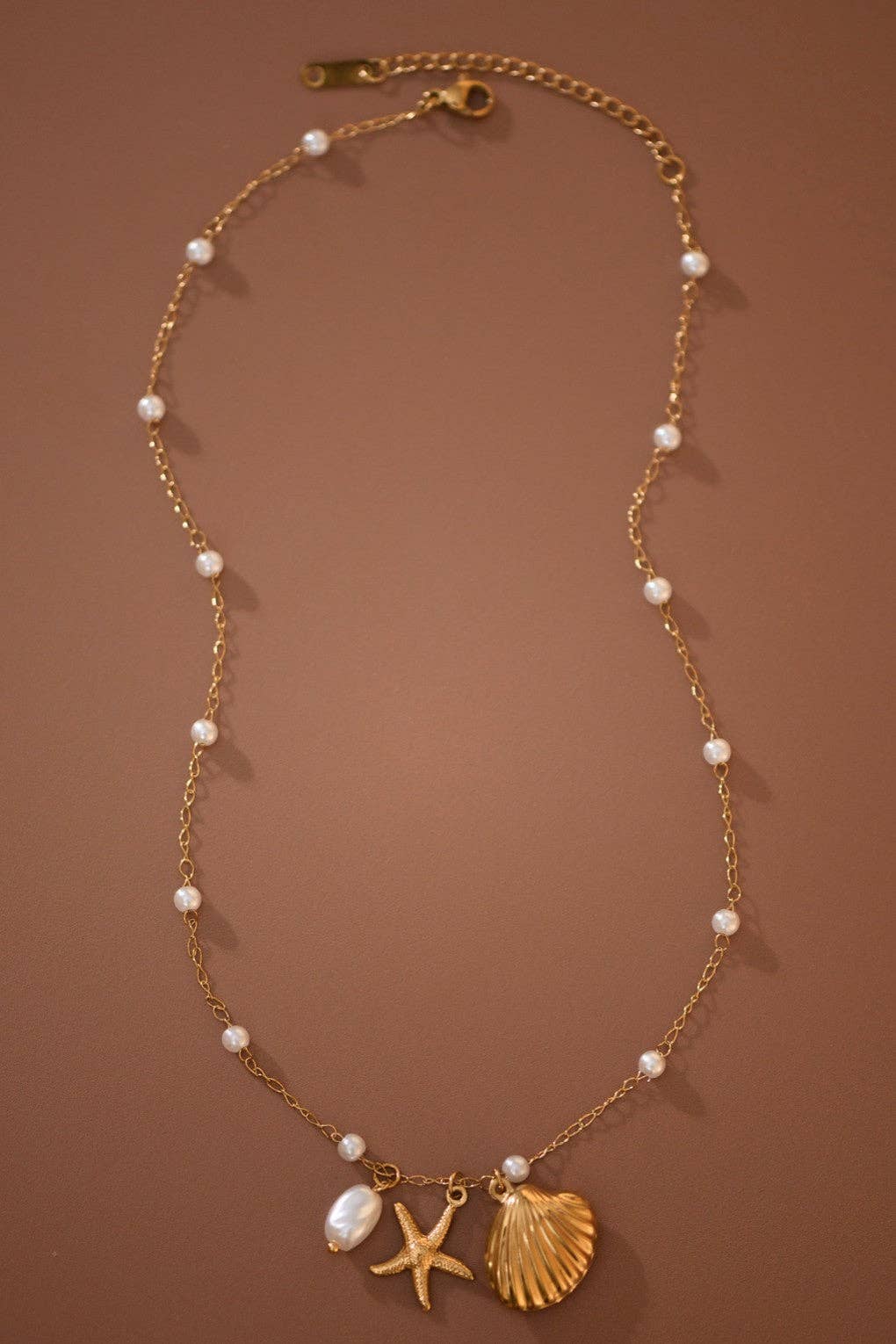 18K Gold PVD Plated Waterproof Stainless Steel Chain Necklace - 7798: S0OX3T7798