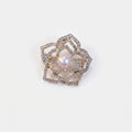 Classic Camellia Floral Motif Brooch Pin / 3.3*3.3CM