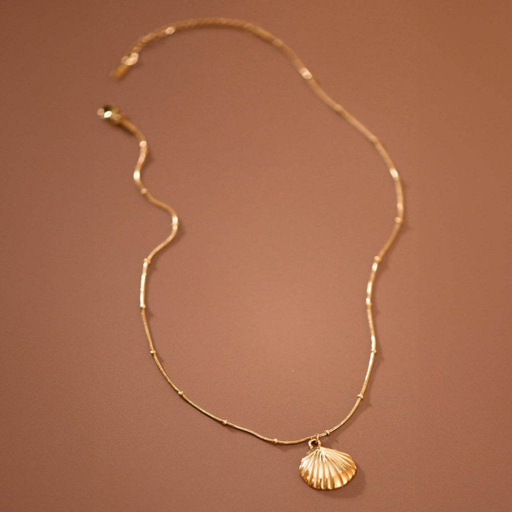 18K Gold Plated Waterproof Stainless Steel Chain Necklace - 7805: S0OX3T7805