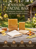 Turmeric Ginger + Kojic Facial Bar - 4oz luxurious blend of Dead Sea