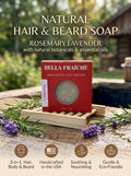 Rosemary Lavender Hair Body & Beard Bar Soap - Multi-Use | Bella Fraîche