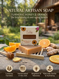Turmeric Honey & Orange Natural Soap | Brightening & Anti-Aging Bestseller 🍊🍯
