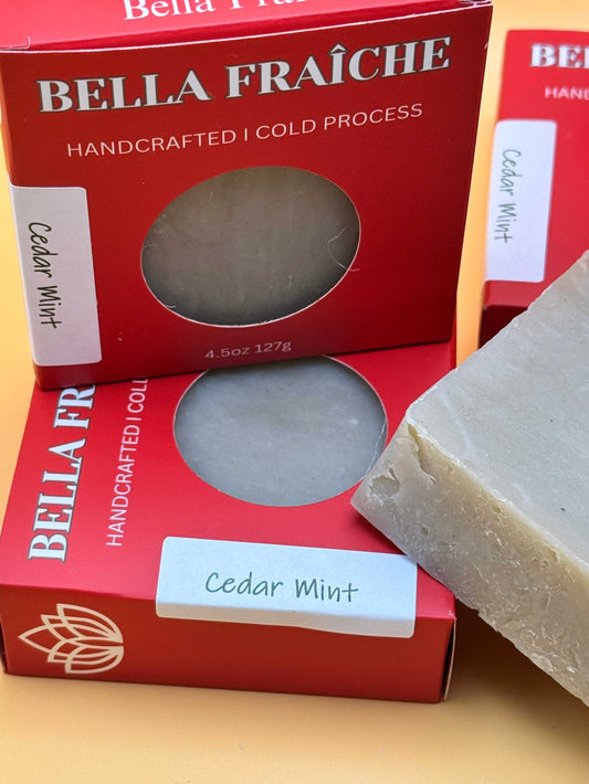 Cedar Mint- 4.5 oz Hair & Beard BarWoodsy cedarwood and balsam add war