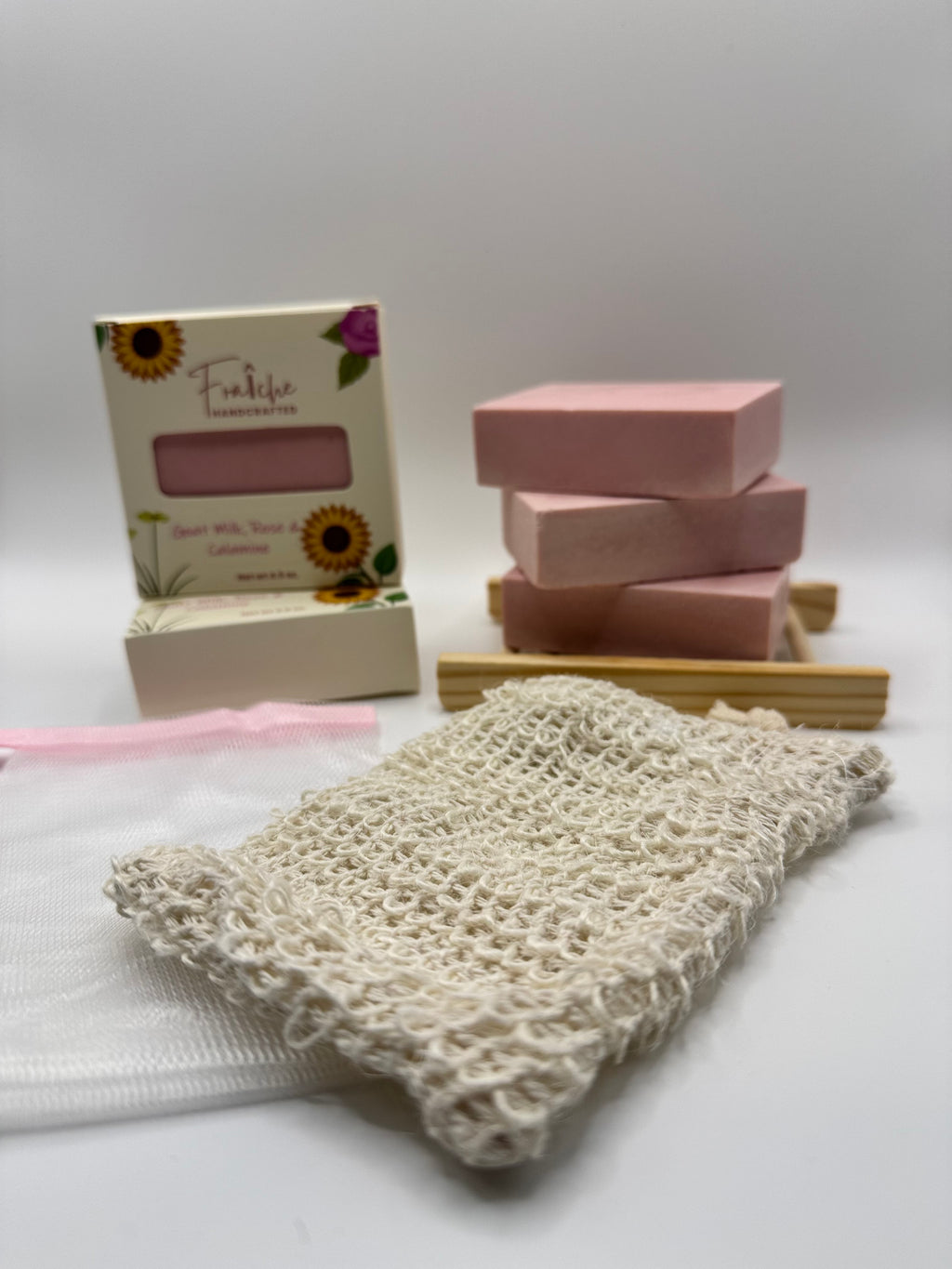 Rose Goat Milk & Calamine Facial Bar - 4oz Soothing  Himalayan Salt Bar