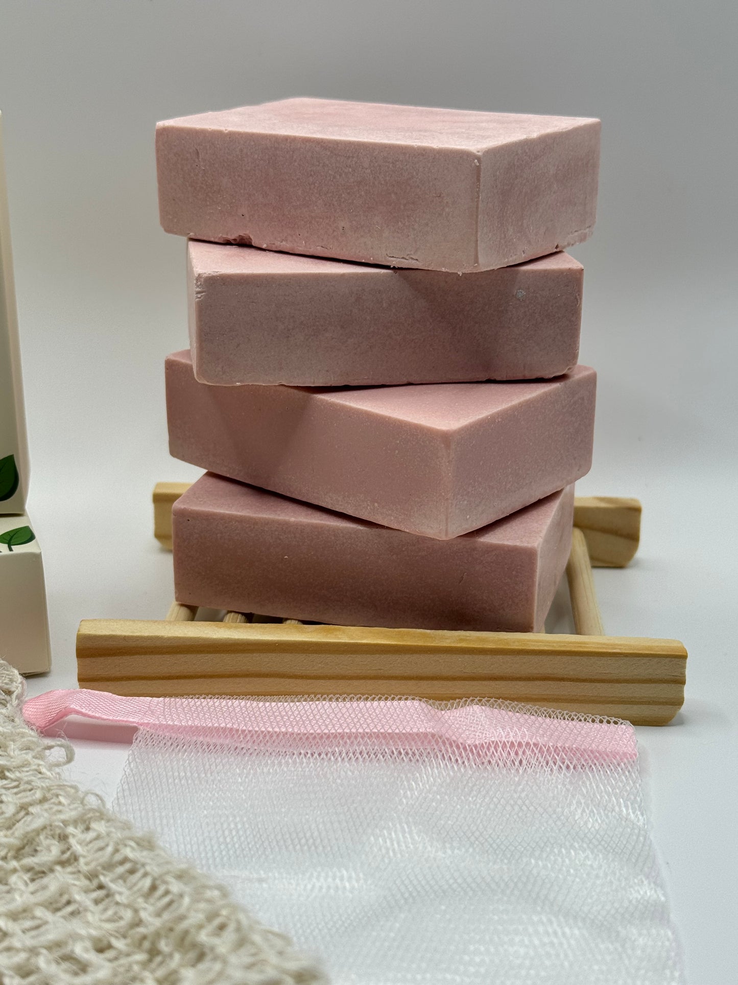 Rose Goat Milk & Calamine Facial Bar - 4oz Soothing  Himalayan Salt Bar