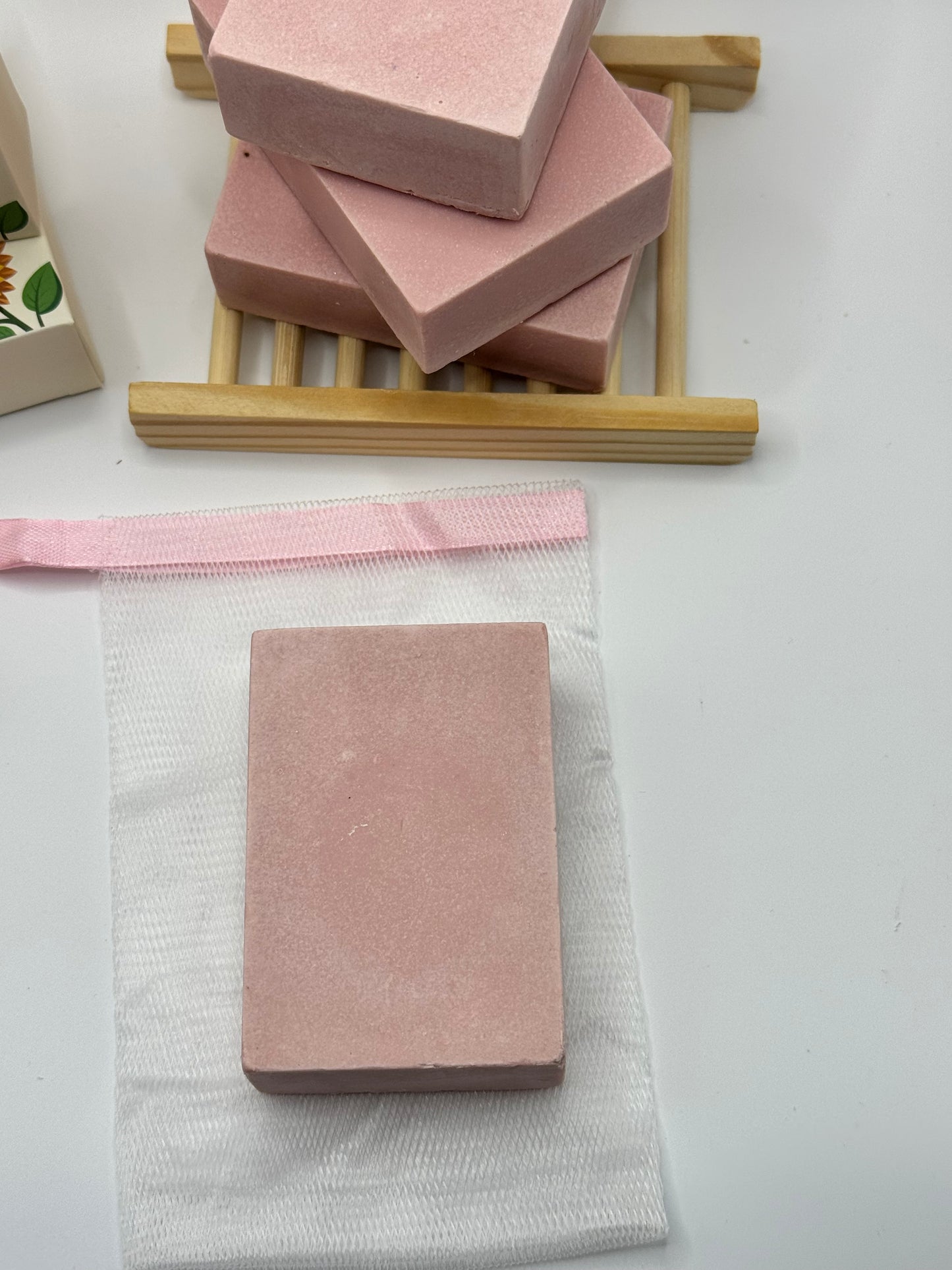 Rose Goat Milk & Calamine Facial Bar - 4oz Soothing  Himalayan Salt Bar