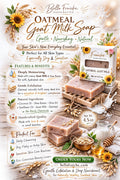 Oatmeal Goat Milk Soap - Natural Handmade Bar | Bella Fraîcheluxurious