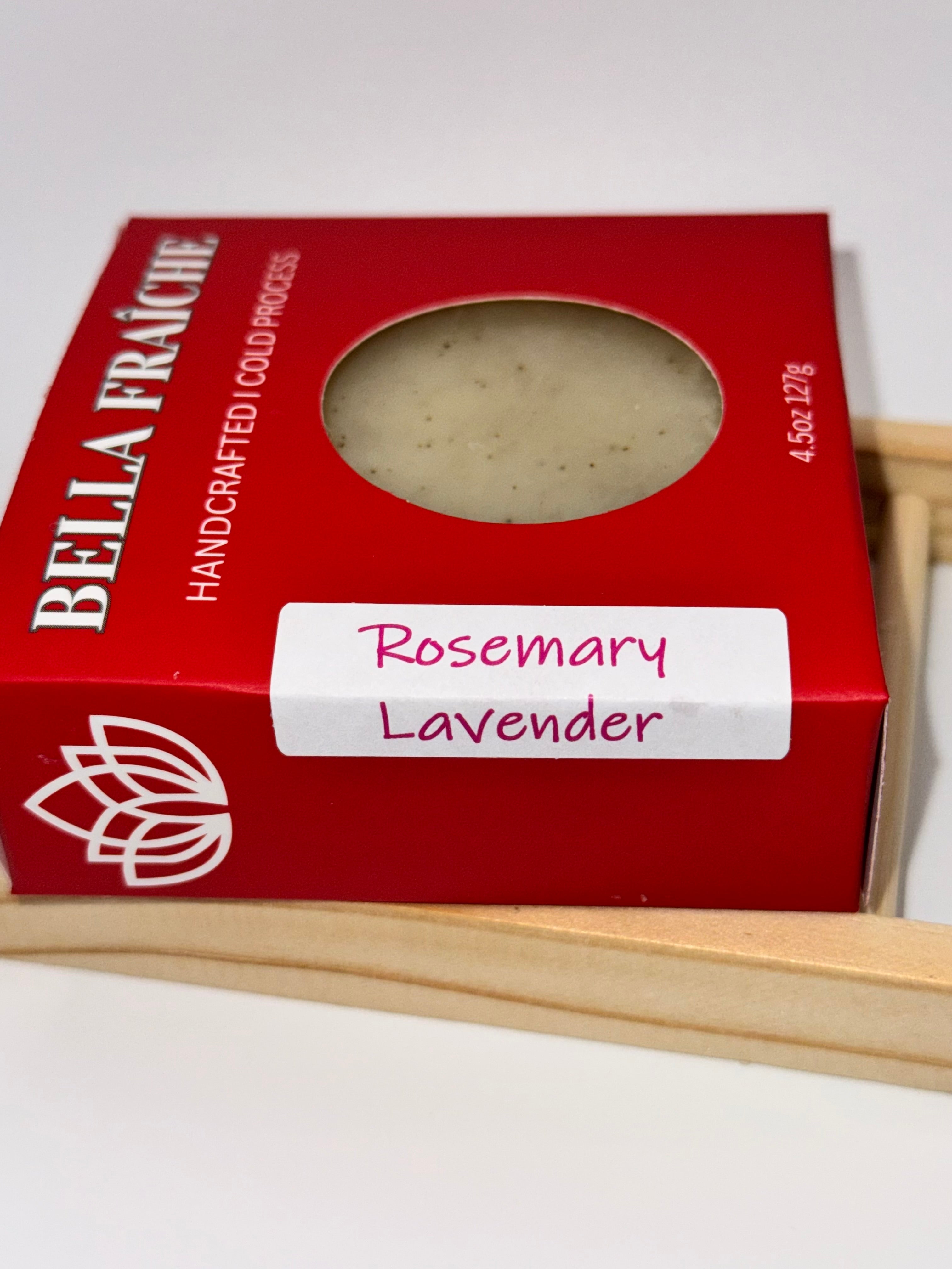 Rosemary Lavender Hair Body & Beard Bar Soap - Multi-Use | Bella Fraîche