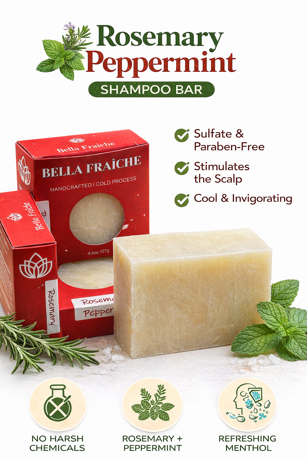 Rosemary Peppermint 4.5 oz - Hair Bar