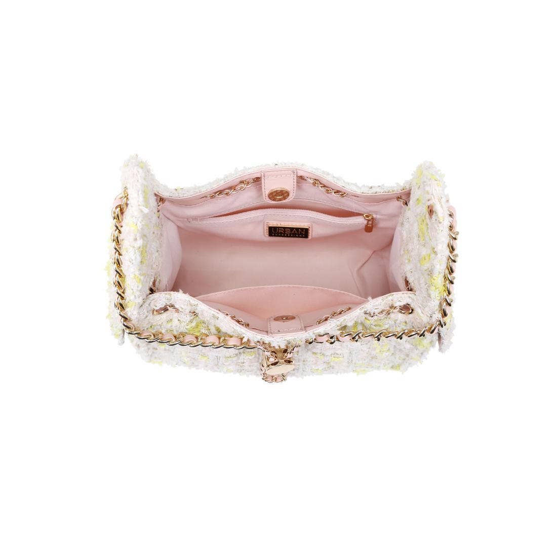 Paisely Shoulder Bag: White