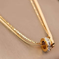 18K Gold Plated Waterproof Stainless Steel Chain Necklace - 6990: S0OX3T6990