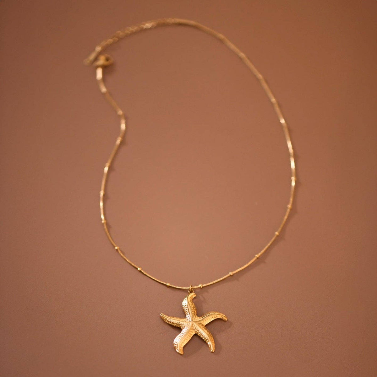 18K Gold Plated Waterproof Stainless Steel Chain Necklace - 7804: S0OX3T7804