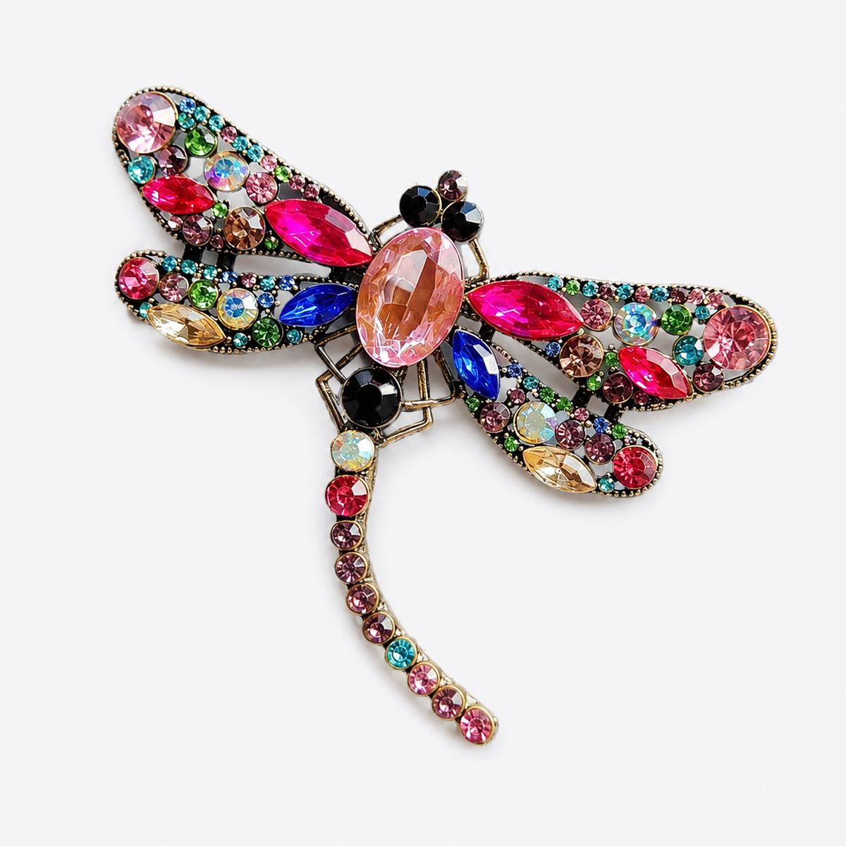 Nature-Inspired Dragonfly Brooch Pin for Coats: A3