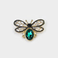 Sparkling Crystal Bee Motif Brooch Pin/ 3.9*2.5CM