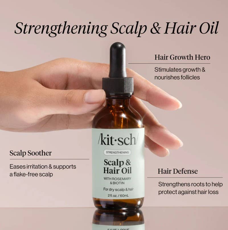 Strengthening Hair & Scalp Oil - Vegan 2oz