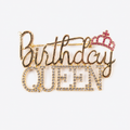Regal 'Birthday Queen' Crown Brooch Pin