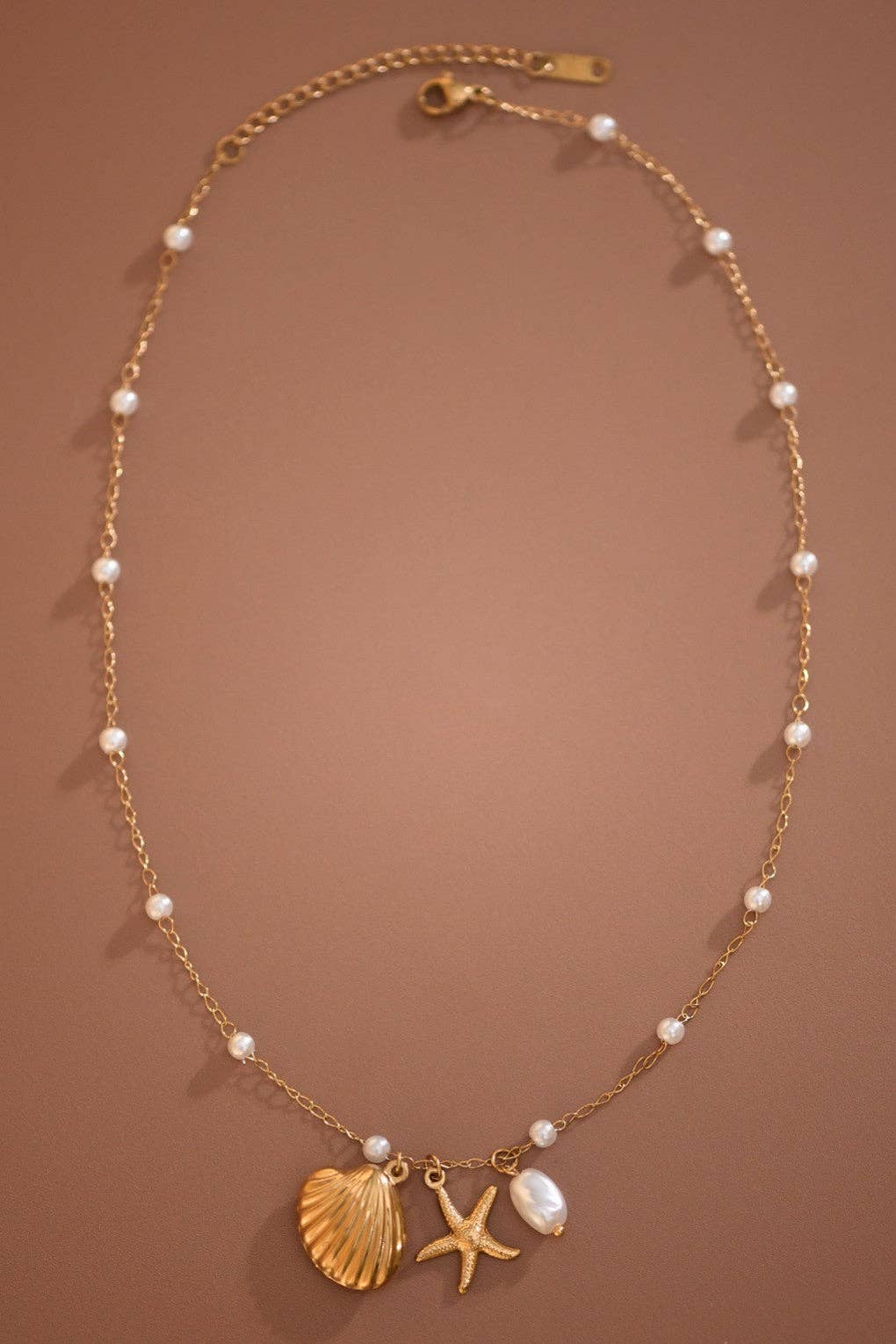 18K Gold PVD Plated Waterproof Stainless Steel Chain Necklace - 7798: S0OX3T7798