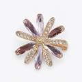 Charming Enamel Daisy Brooch Pin