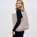 Zenith Zen Hand Woven Knot Tote: Nude