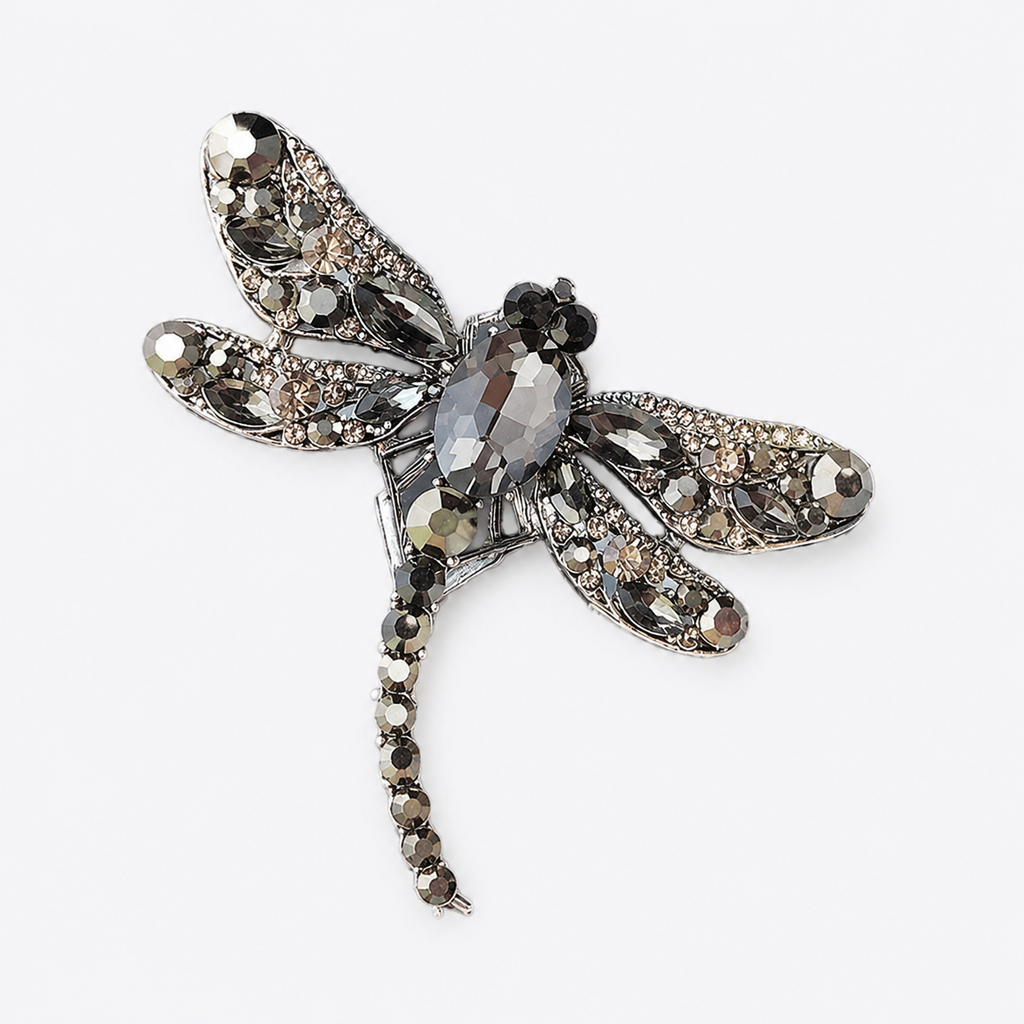Nature-Inspired Dragonfly Brooch Pin for Coats: A3